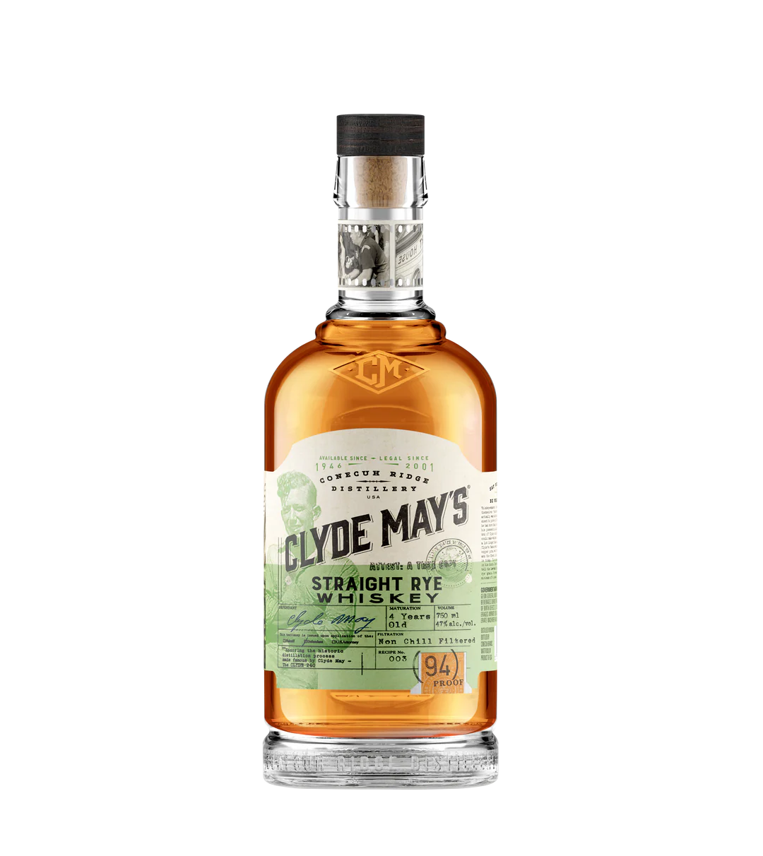 Clyde May's Straight Rye 750ml