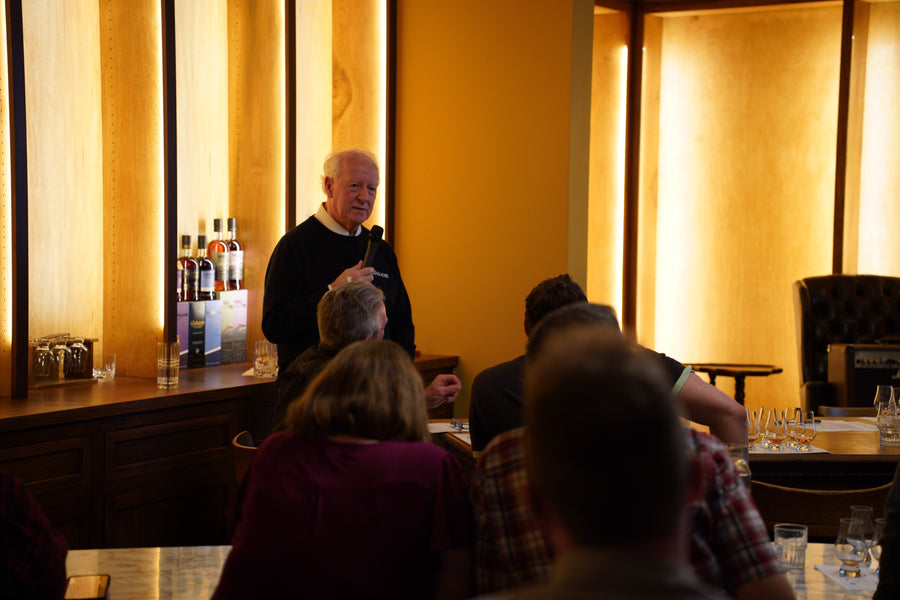 Billy Walker leading a GlenAllachie tasting