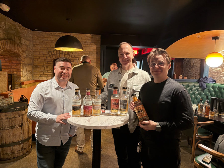 Kingsbarns and Wemyss Malts bottles at a Collective Member Night