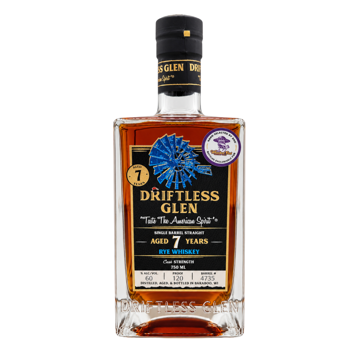 Driftless Glen 7.5 Year Rye "Swisher Sweet", Whacked Out Whiskey Club Pick