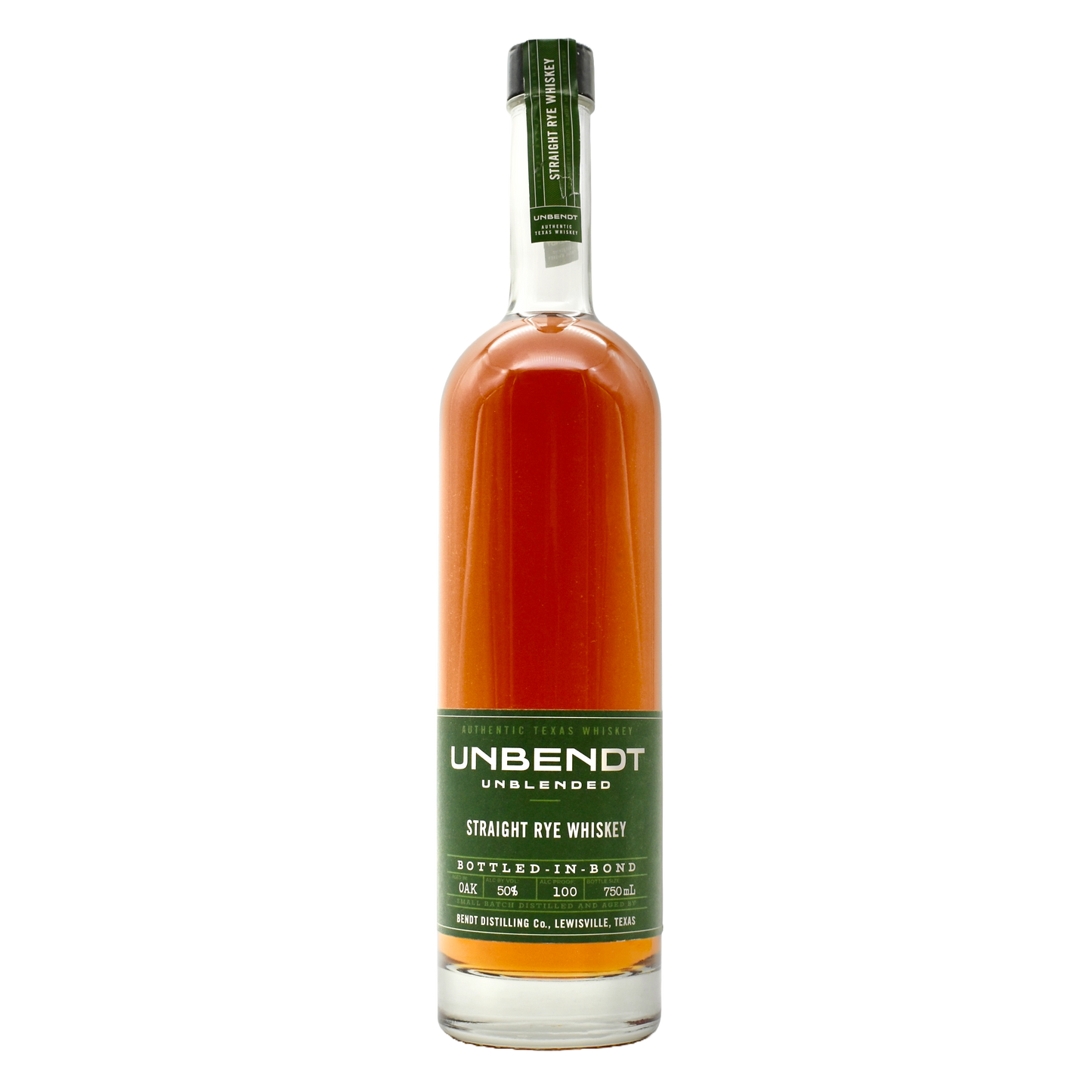 Unbendt Straight Rye Bottled in Bond 750ml
