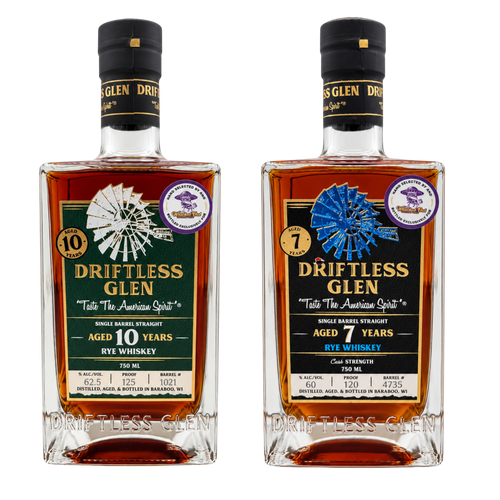 Driftless Glen Rye Pair "Swisher Sweet" + "Bare Knuckle Boxing", Whacked Out Whiskey Club Picks